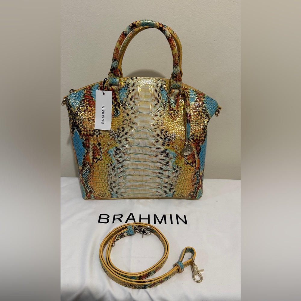 Brahmin Lx Duxbury  sunny viper Melbourne genuine leather SAMPLE